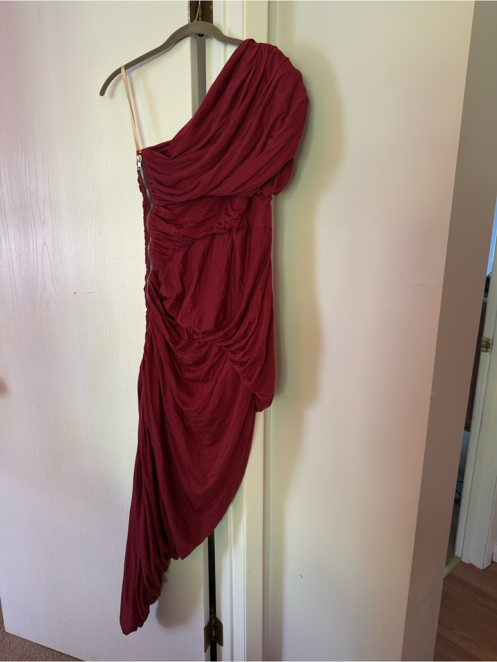 Rick Owens Lido Draped One Shoulder Jersey Gown - Picture 5 of 7